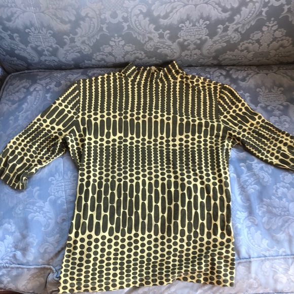 EUC Etcétera ETC fitted turtleneck mod camo - Picture 1 of 3